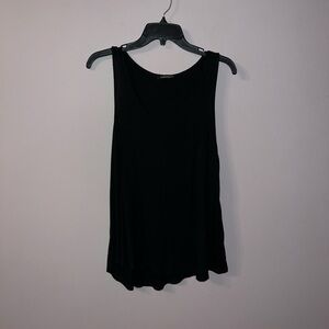 Black flow tank top hippie chic large